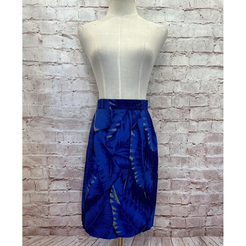 Vintage SUNG SPORT by Alfred Sung True Sarong Wrap Skirt Tropical Floral Size 6